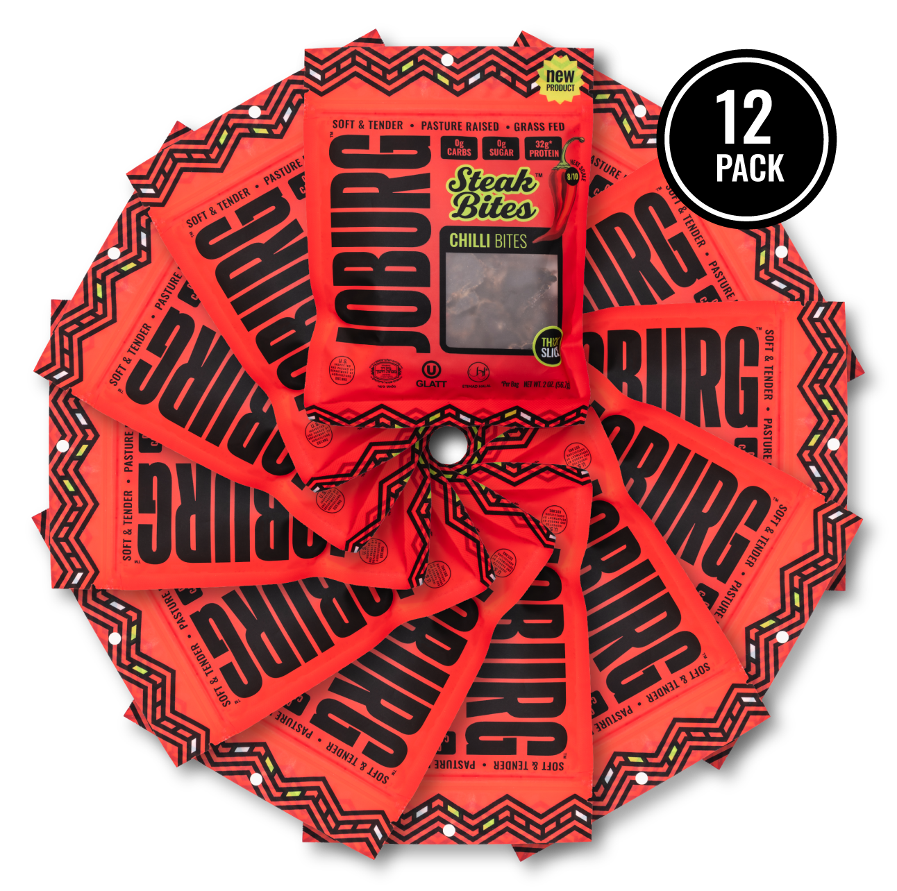 Chilli Bites Steak Slices - (12 Pack)