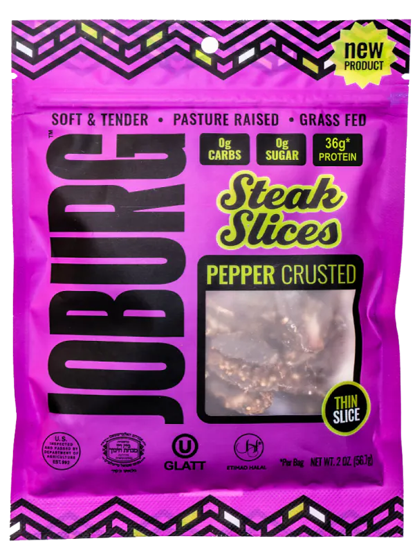 Pepper Crusted Steak Slices