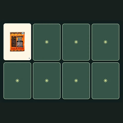 Flavor Flip: matching Joburg pouch cards